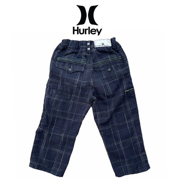 Hurley Toddler Grid Pattern Stud Pants Size 24 Mth - Picture 1 of 8